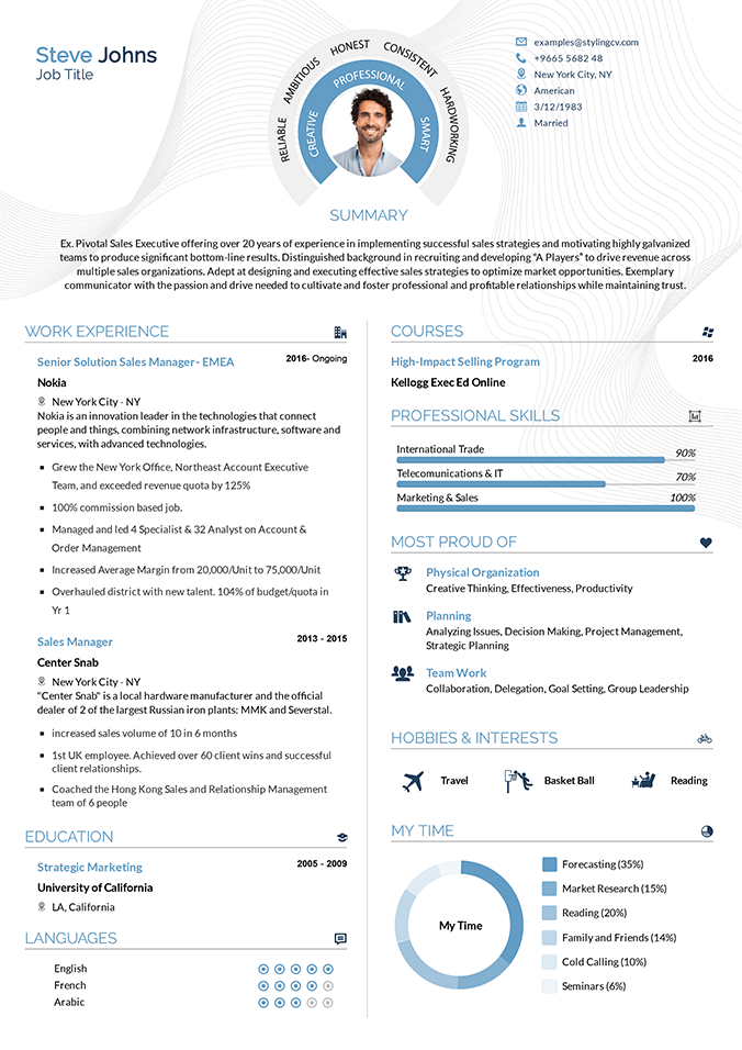 Smart Resume Format from assets.stylingcv.com