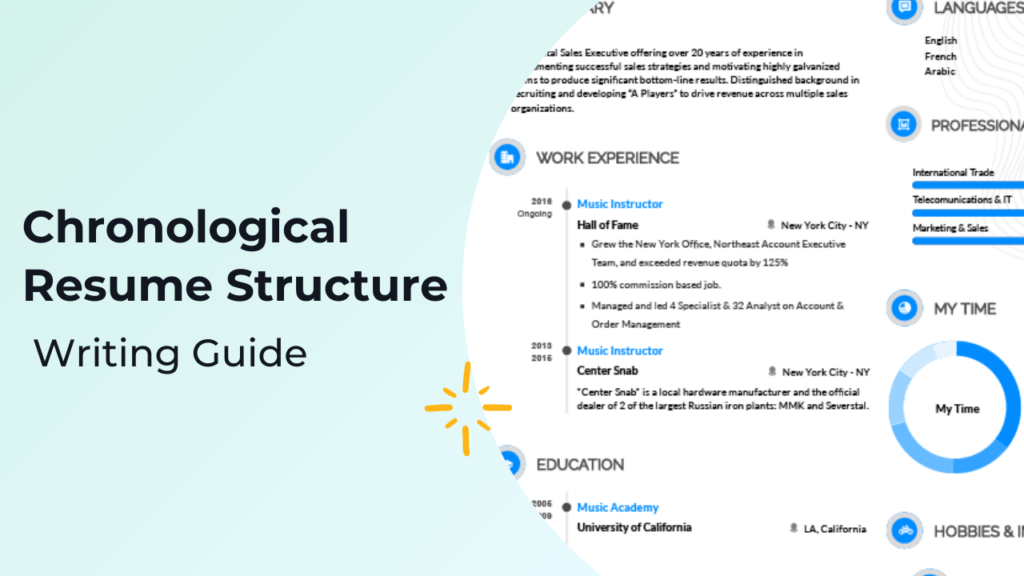 create chronological resume