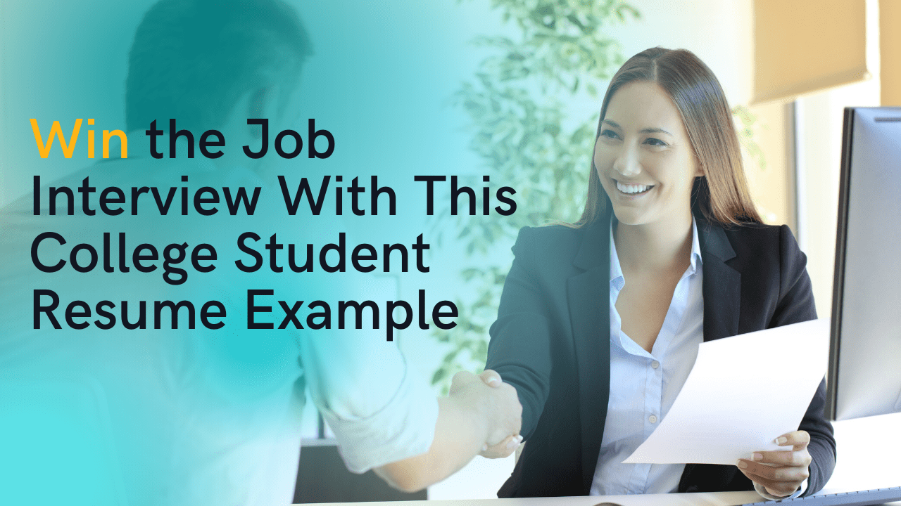 How to make a student resume to Win the Job Interview | Student Resume Example